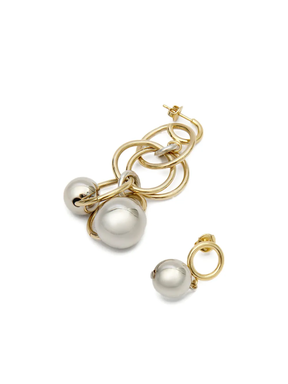 Isabel Marant Elina Asymmetric Earrings In Gold