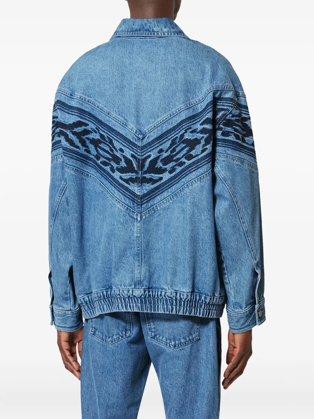 MARANT Julian jack met borduurwerk Blauw