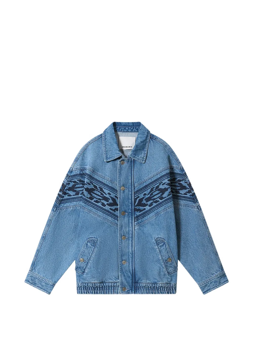 MARANT Giacca Julian con ricamo - Blu