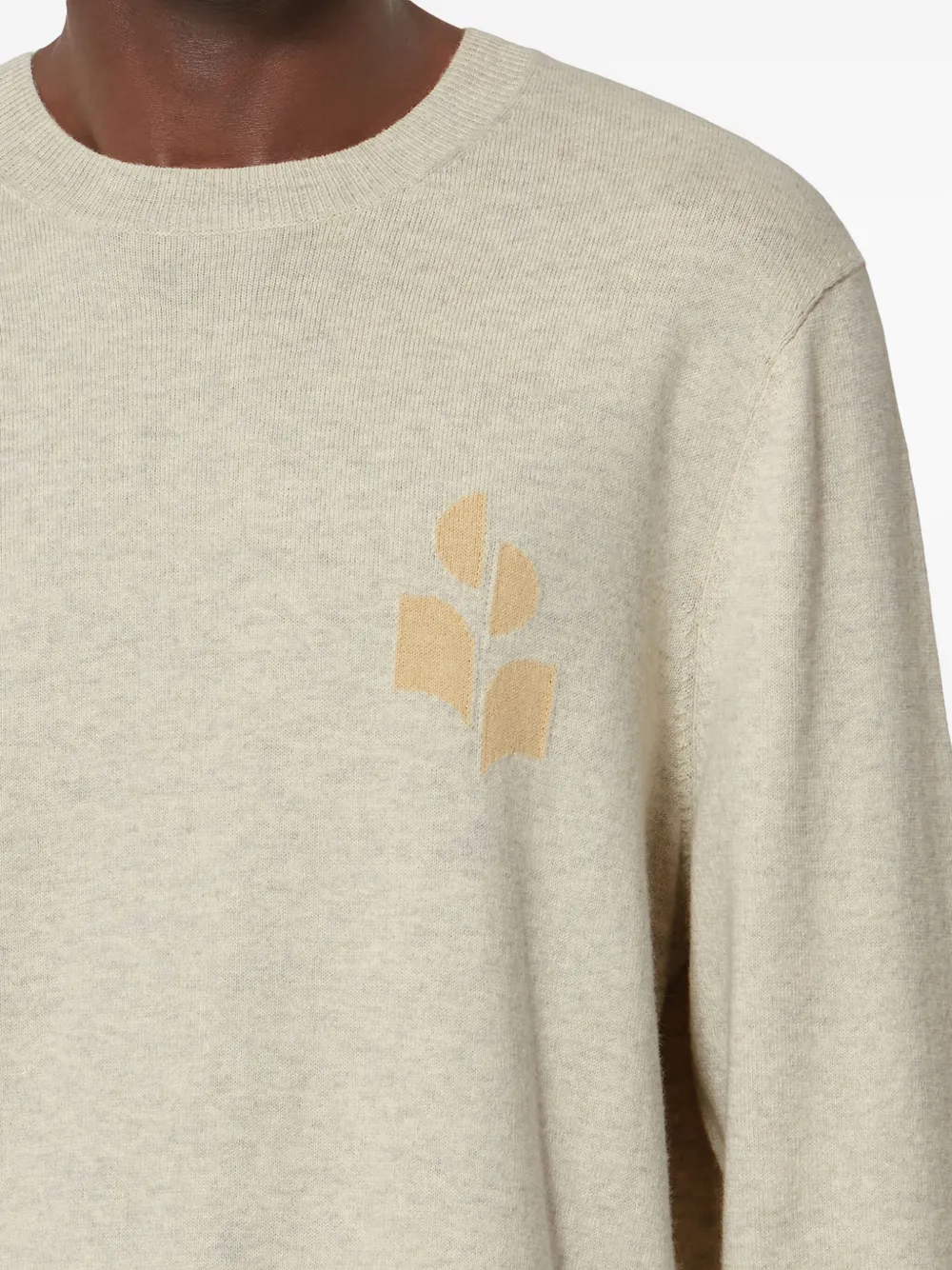 MARANT Antea pullover met logodetail Beige