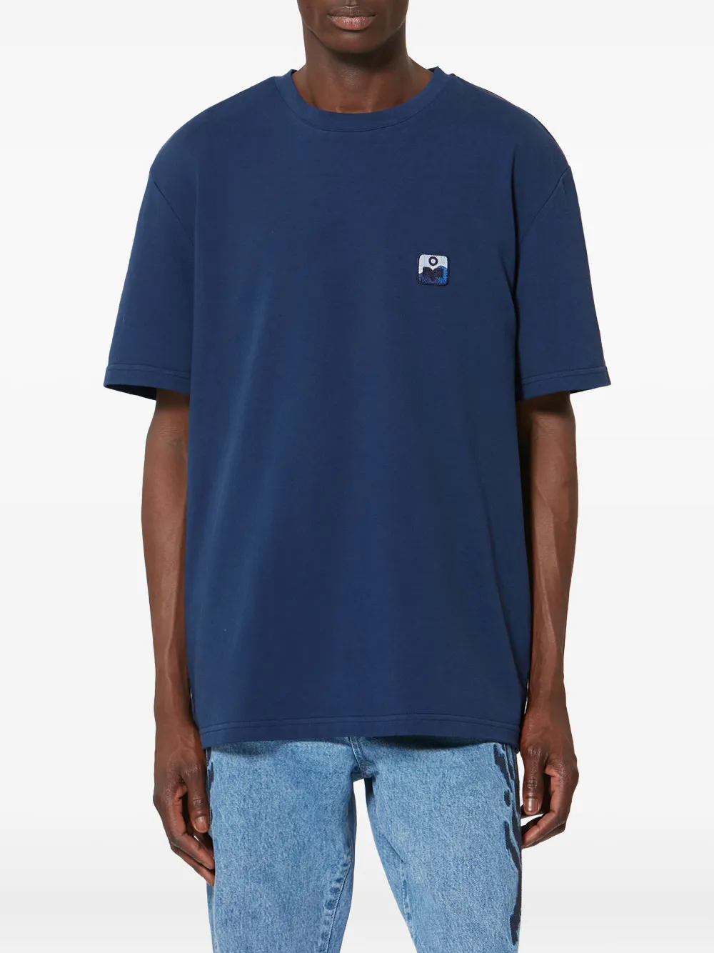 MARANT Hugo T-shirt met logopatch Blauw