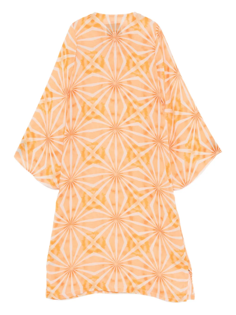 Little Bambah Jurk met geometrische print Oranje