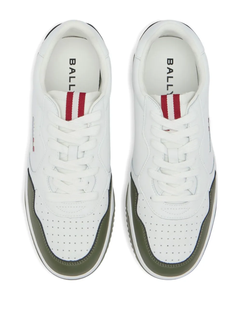 Bally Jasper leren sneakers met lintdetail Wit