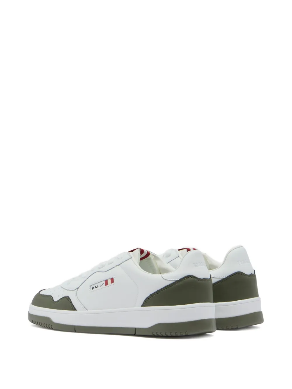 Bally Jasper leren sneakers met lintdetail Wit