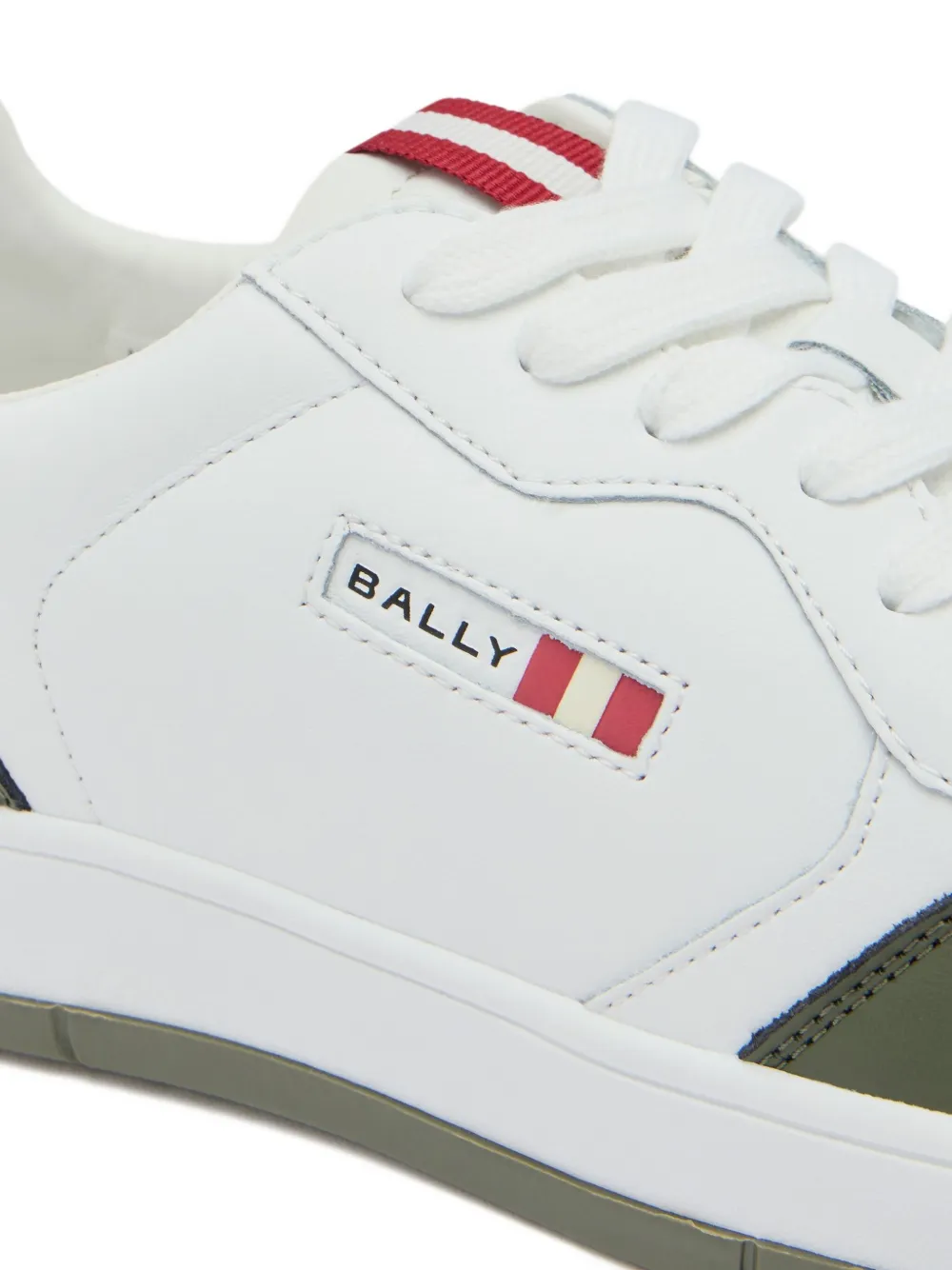 Bally Jasper leren sneakers met lintdetail Wit