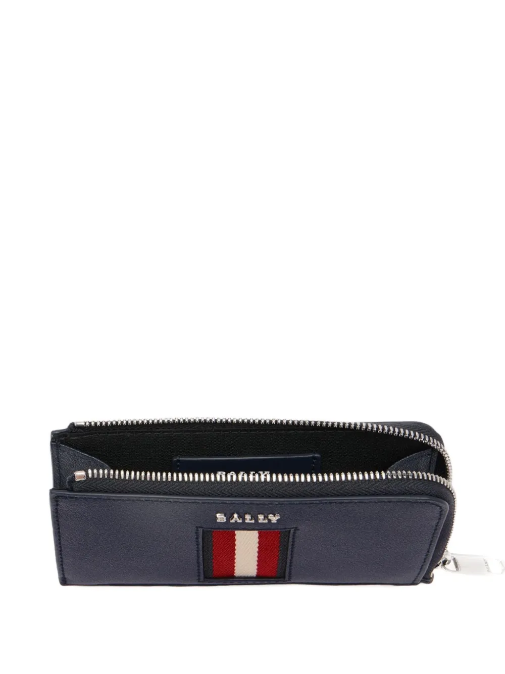 Bally Business Ribbon Leather Cardholder In Blue