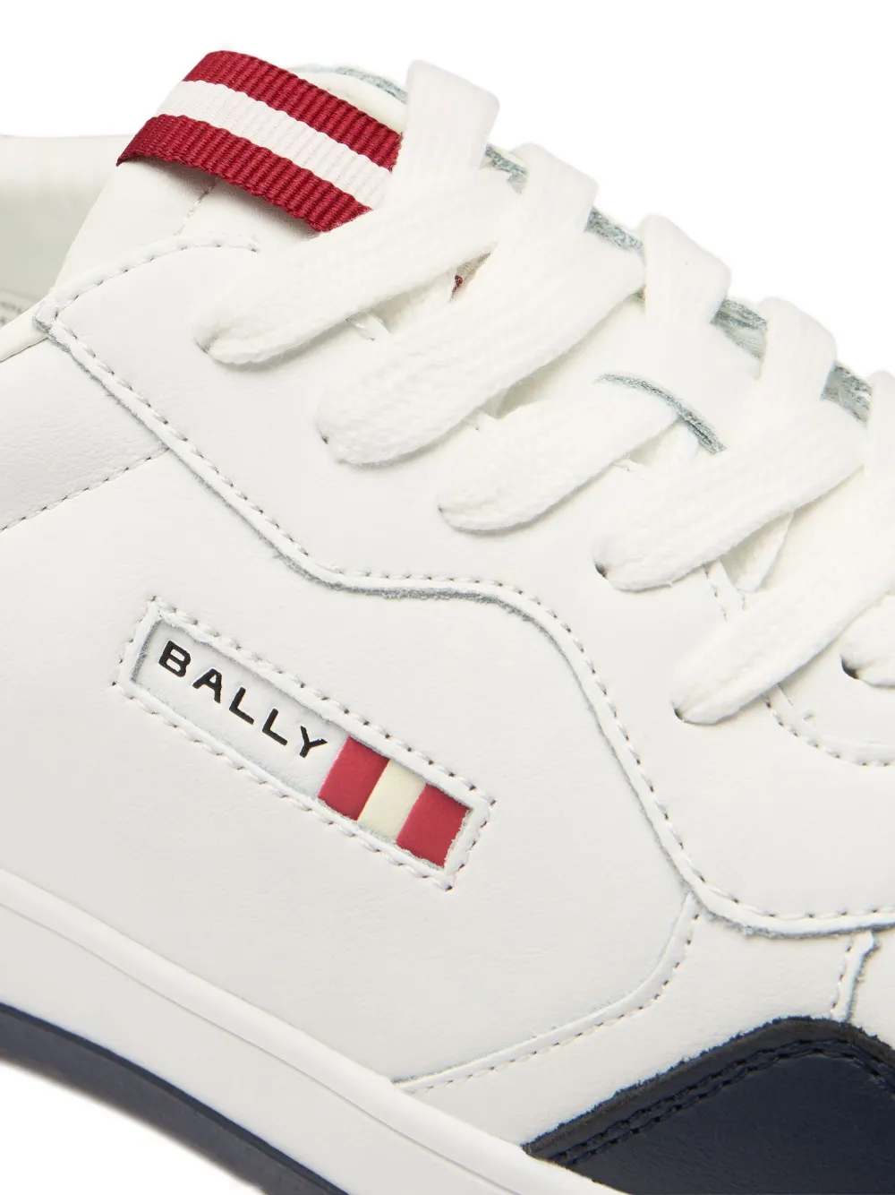 Bally Jasper leren sneakers met lintdetail Wit