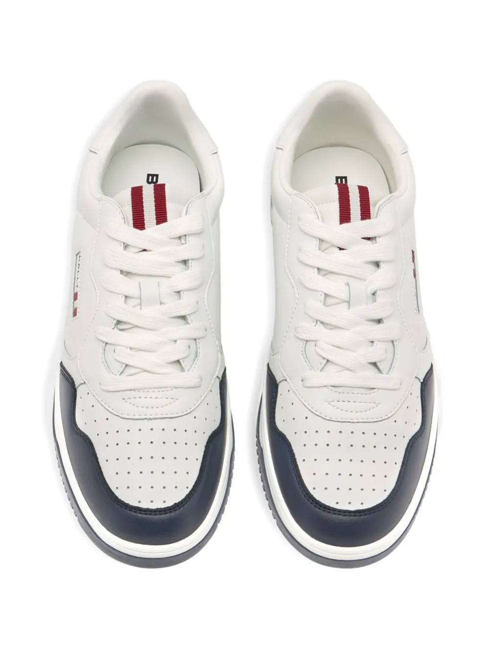 Bally Jasper leren sneakers met lintdetail Wit