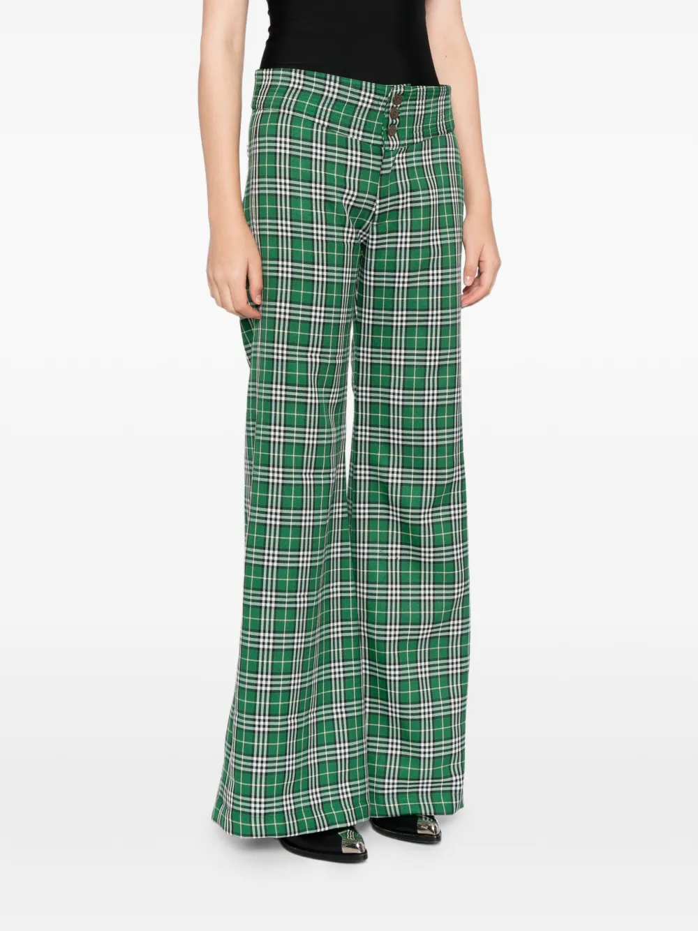  Blaklace Pantalones A Cuadros - Verde 