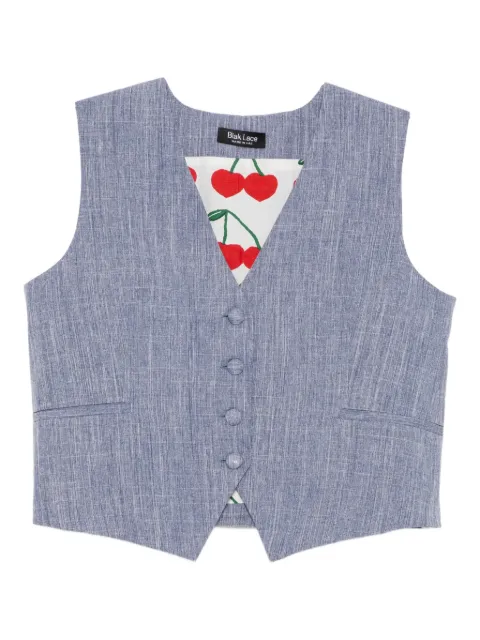 BLAKLACE chaleco con cuello en V