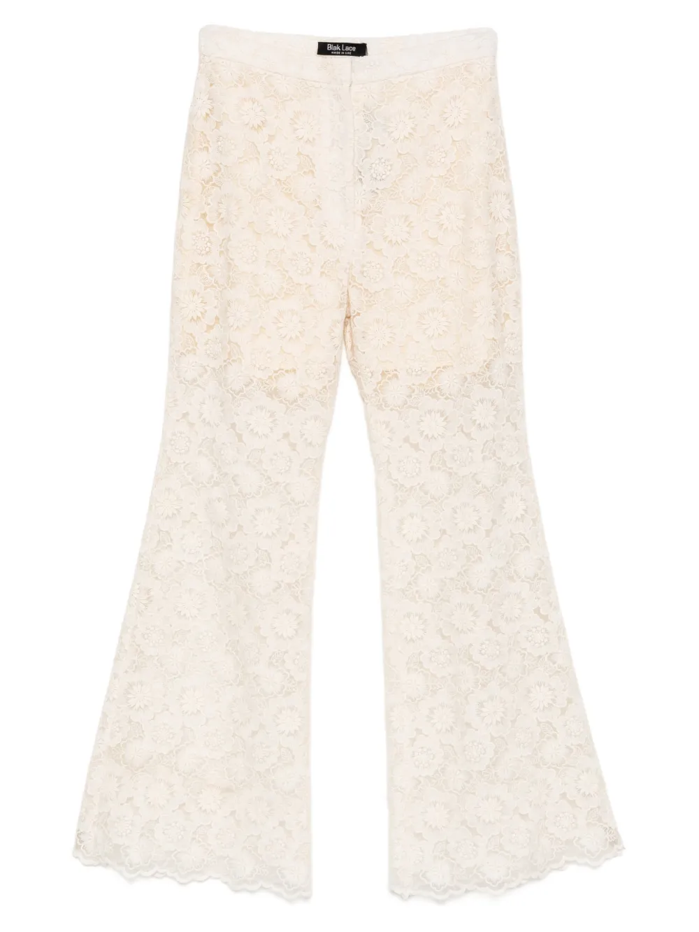 Blaklace Floral Lace Trousers In Neutral