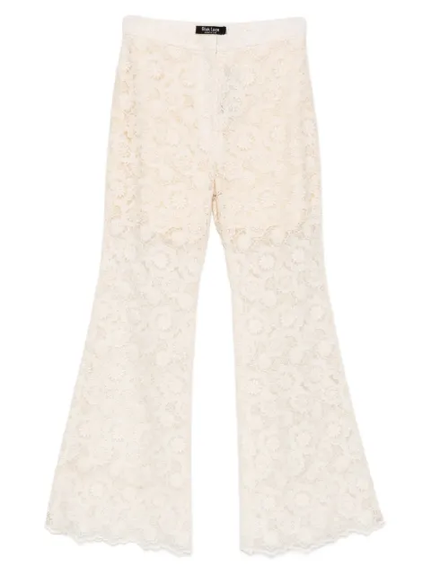 BLAKLACE floral lace trousers