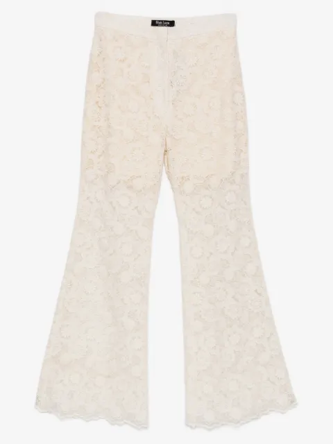 BLAKLACE floral lace trousers