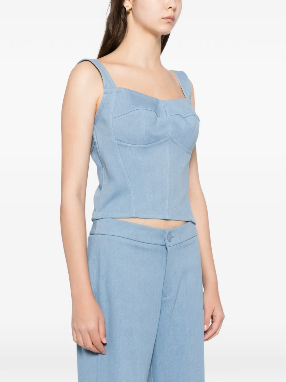  Blaklace Top A Paneles - Azul 