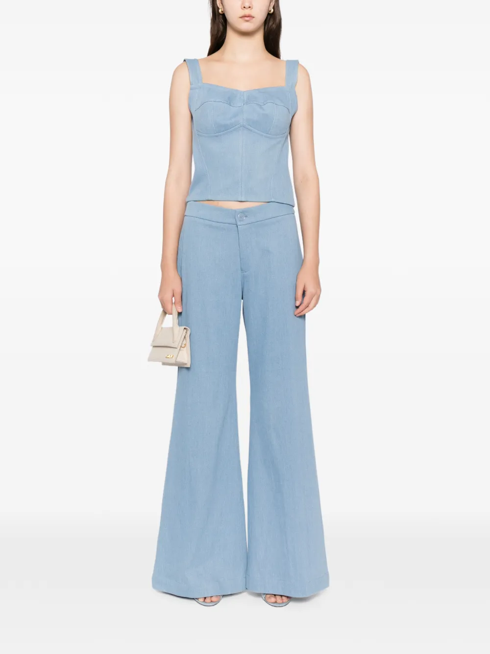 BLAKLACE Top met vlakken - Blauw