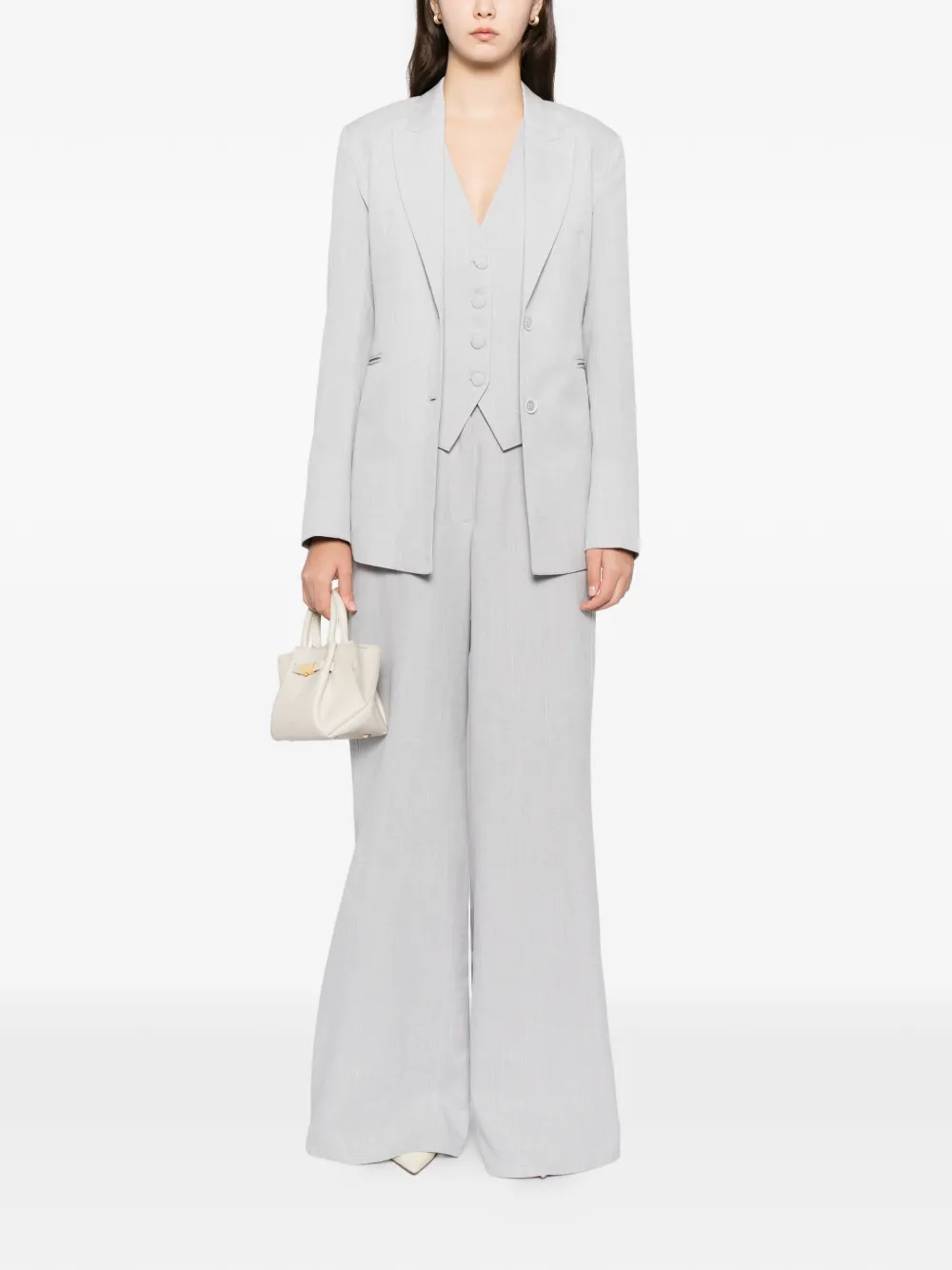 Blaklace Single-breasted Blazer In Gray