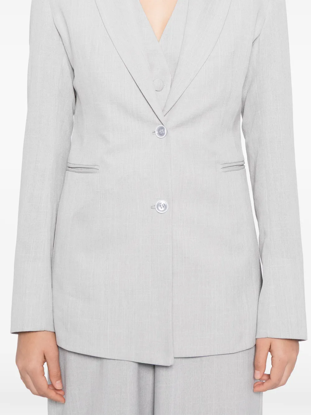 Blaklace Single-breasted Blazer In Gray
