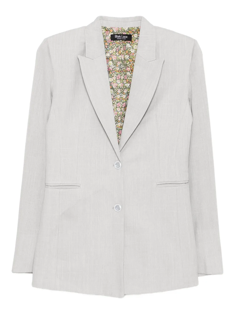 Blaklace Single-breasted Blazer In Gray