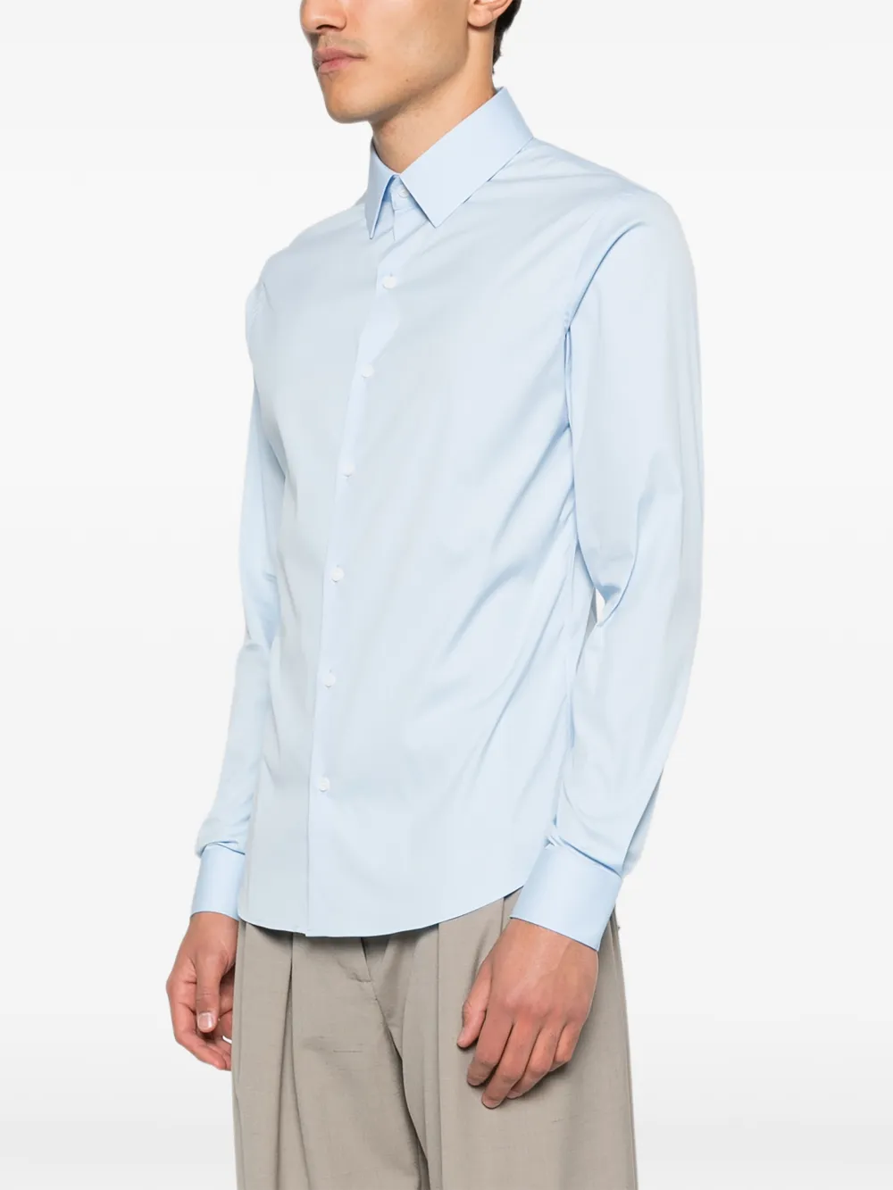  Sandro Long-sleeved Shirt - Blue 