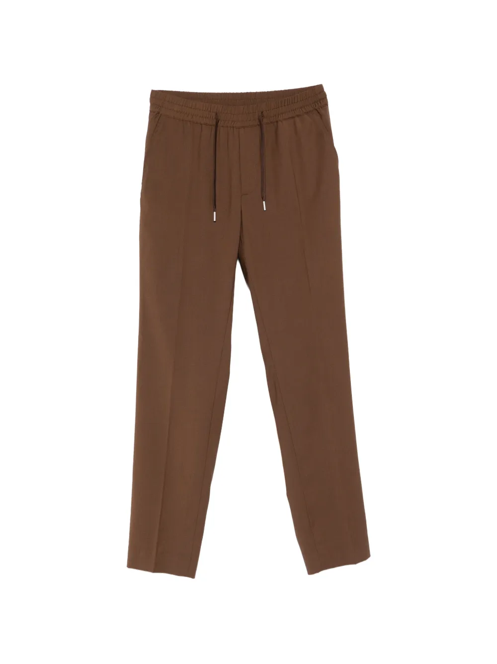 SANDRO elasticated straight-leg trousers - Marrone