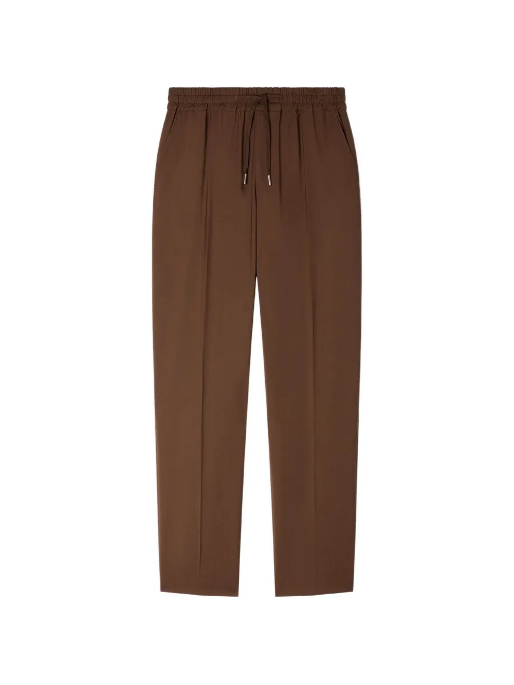 SANDRO elasticated straight-leg trousers - Marrone
