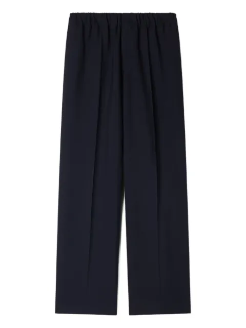 SANDRO elasticated-waist wide-leg trousers