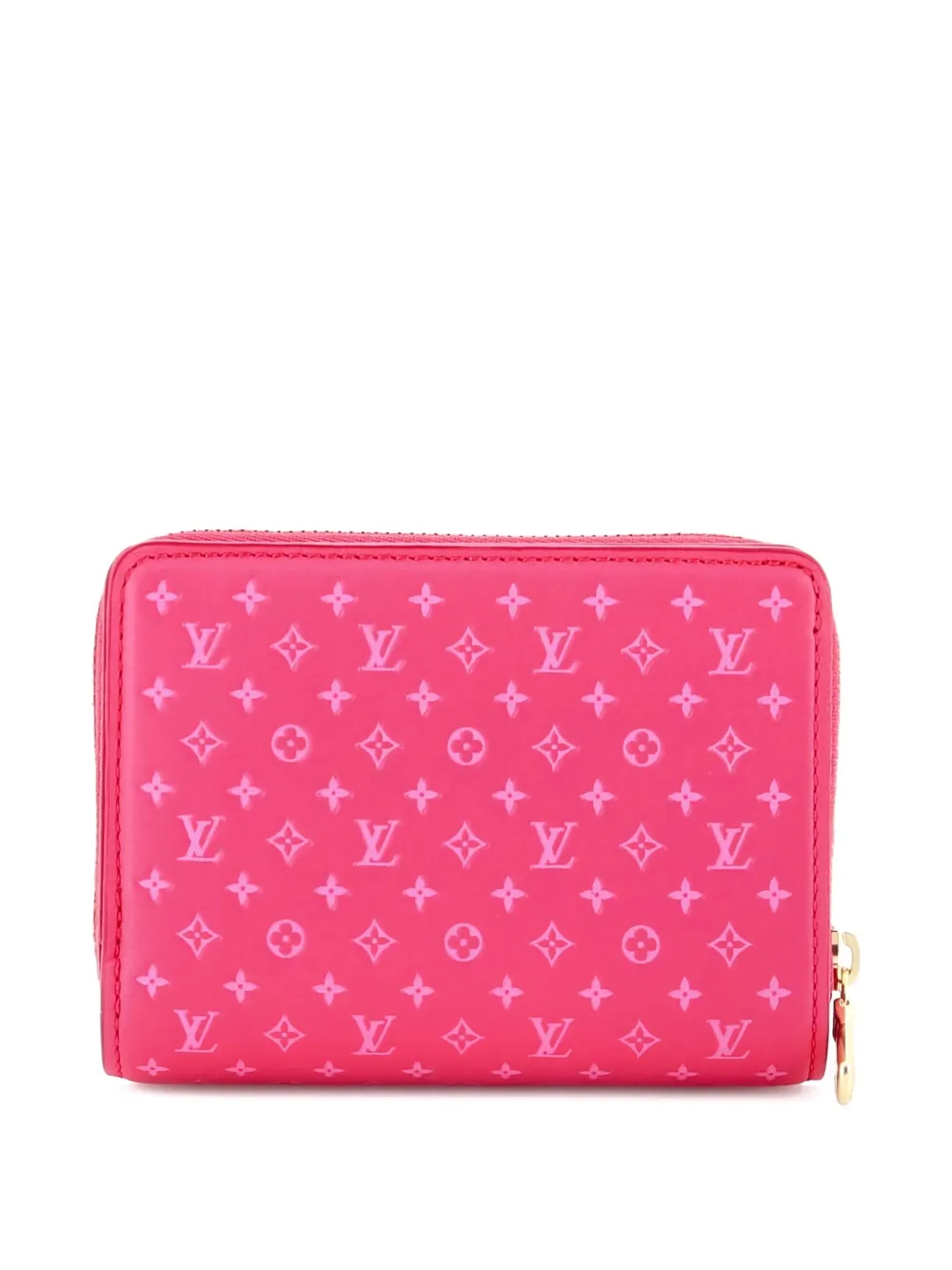 Louis Vuitton Pre-Owned Lou Wallet Nanogram Embossed Leather small wallets | Pink | Image 1