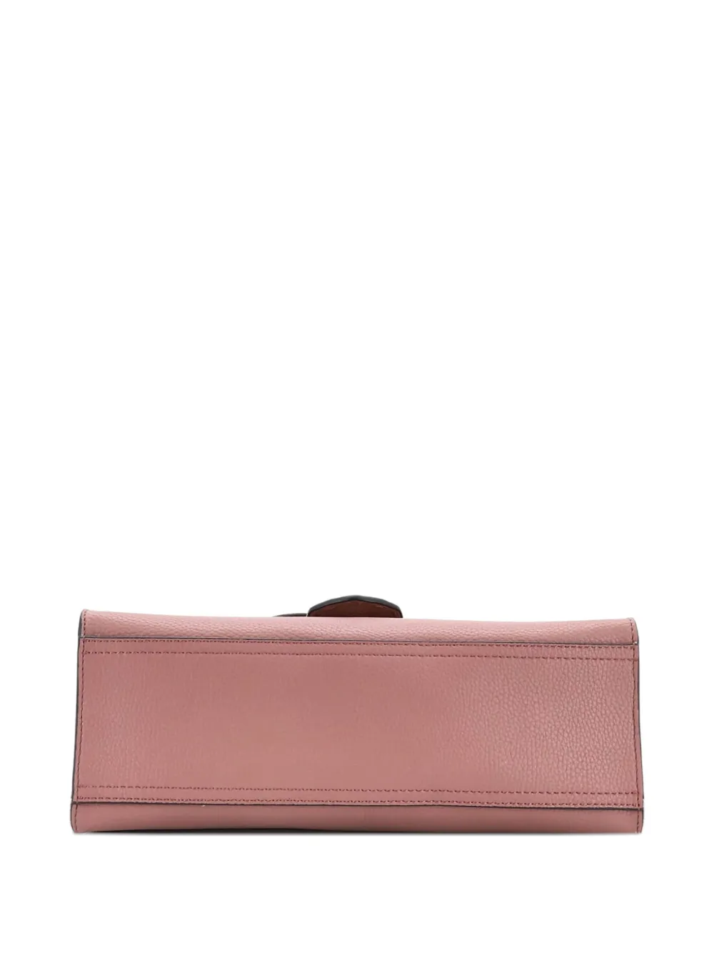 Pre-owned Gucci Gg Marmont Top Handle Bag Leather Small Satchel In Pink