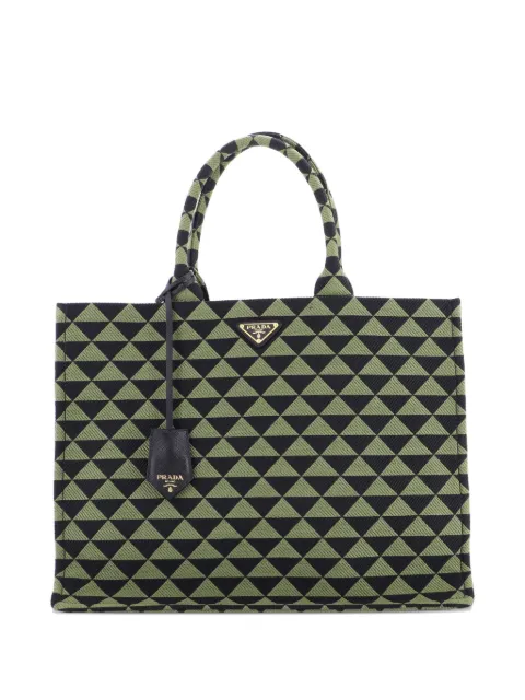 Prada Pre-Owned Symbole Shopper Jacquard Large tote bag
