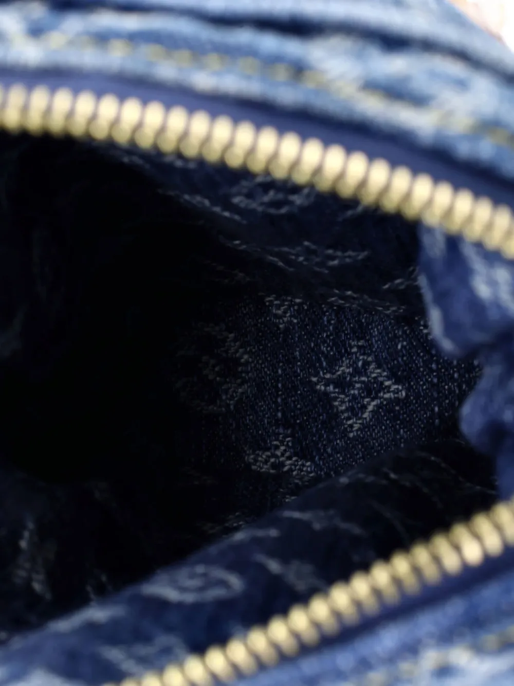 Pre-owned Louis Vuitton Camera Bag Monogram Denim Crossbody Bag In Blue