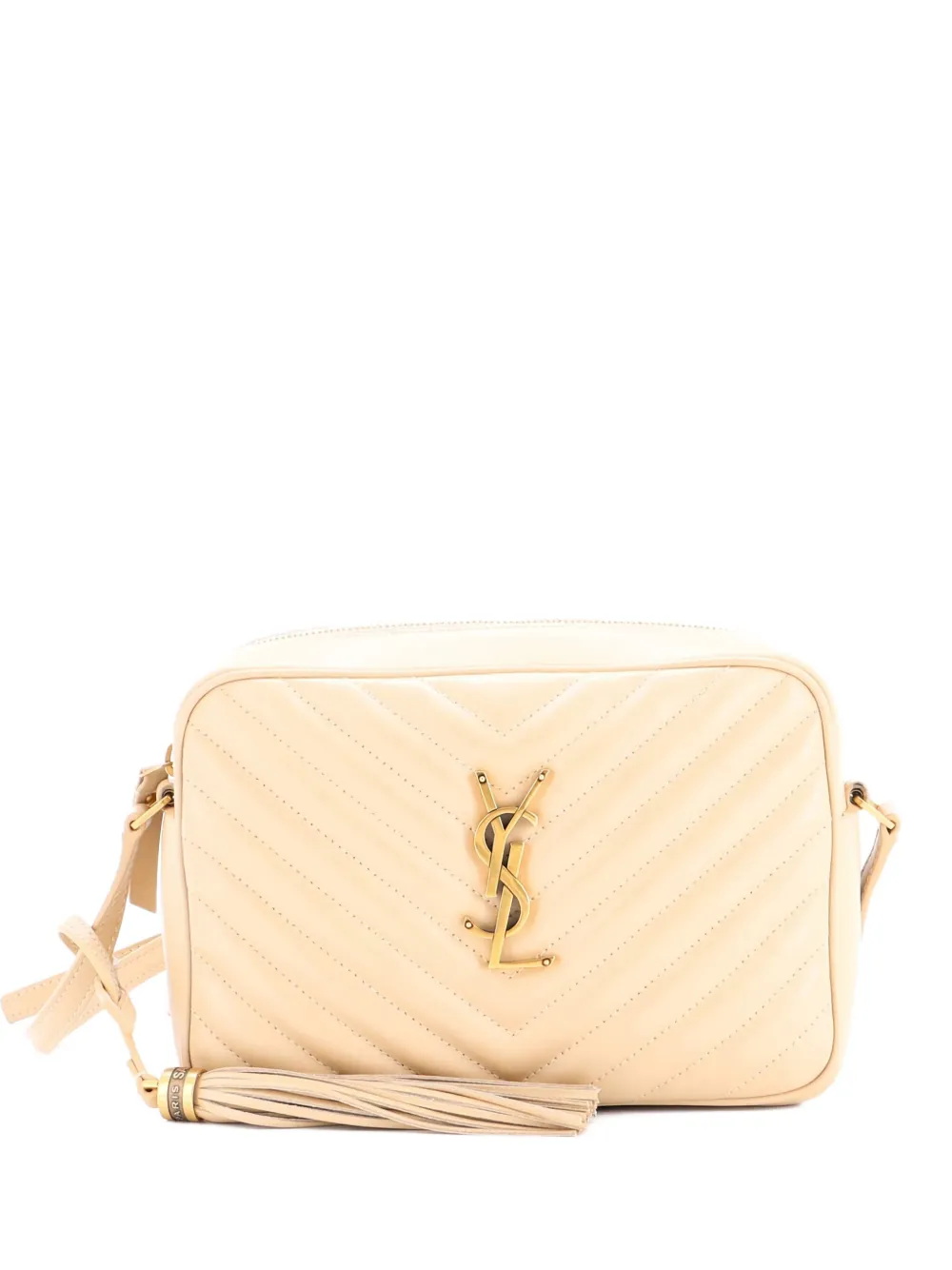 Saint Laurent Pre-Owned Lou Camera Bag Matelasse Chevron Leather Small Saint Laurent Pre-Owned Lou Camera Bag Matelasse Chevron Leather Small