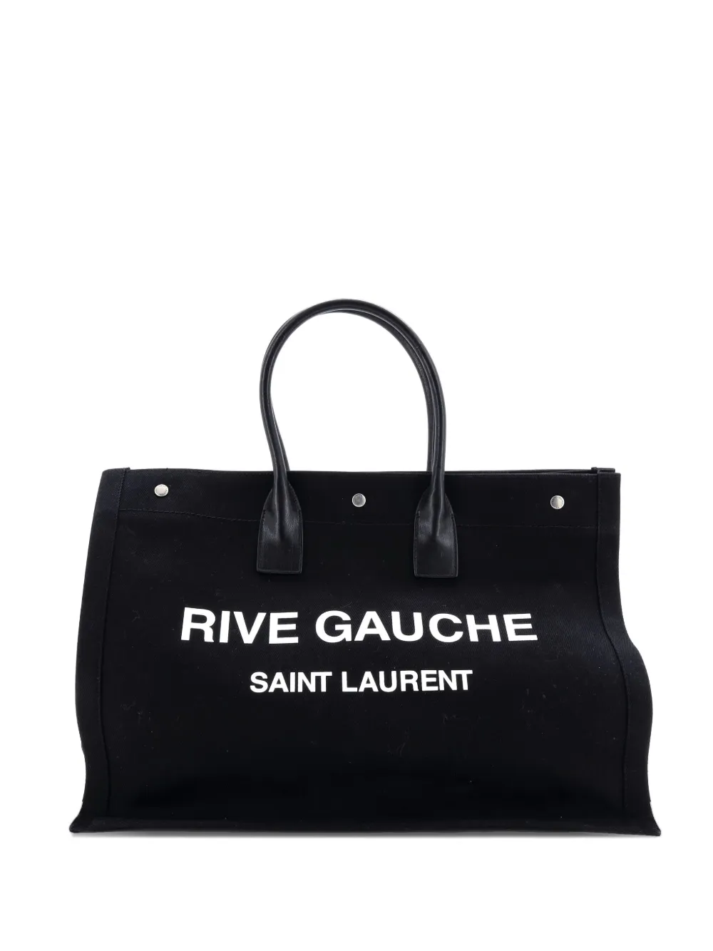 Saint Laurent Pre-Owned Rive Gauche Shopper Canvas Large tote bag | negro | Image 1