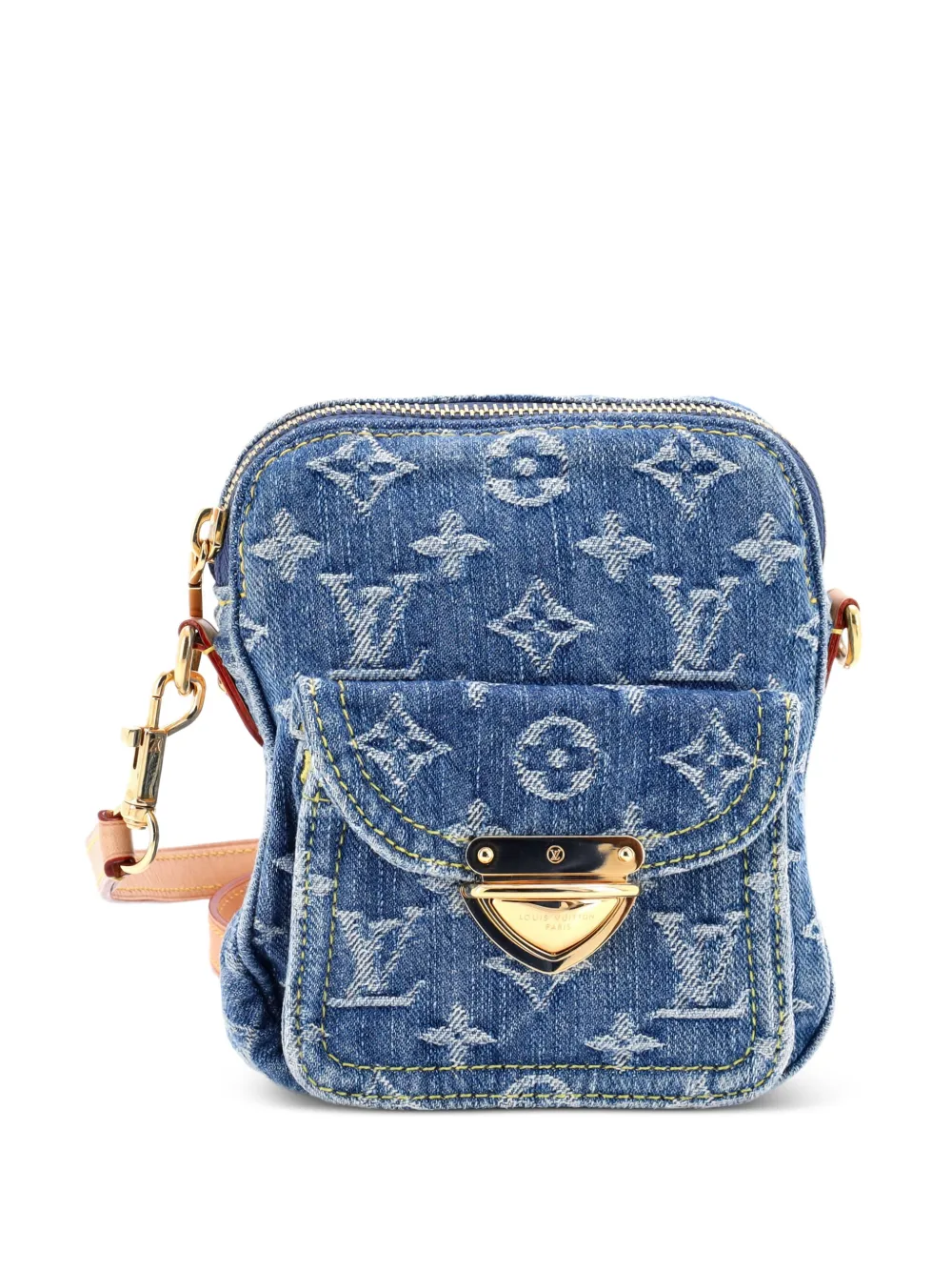Louis Vuitton Pre-Owned Fairfax Pochette LV Remix Monogram Denim