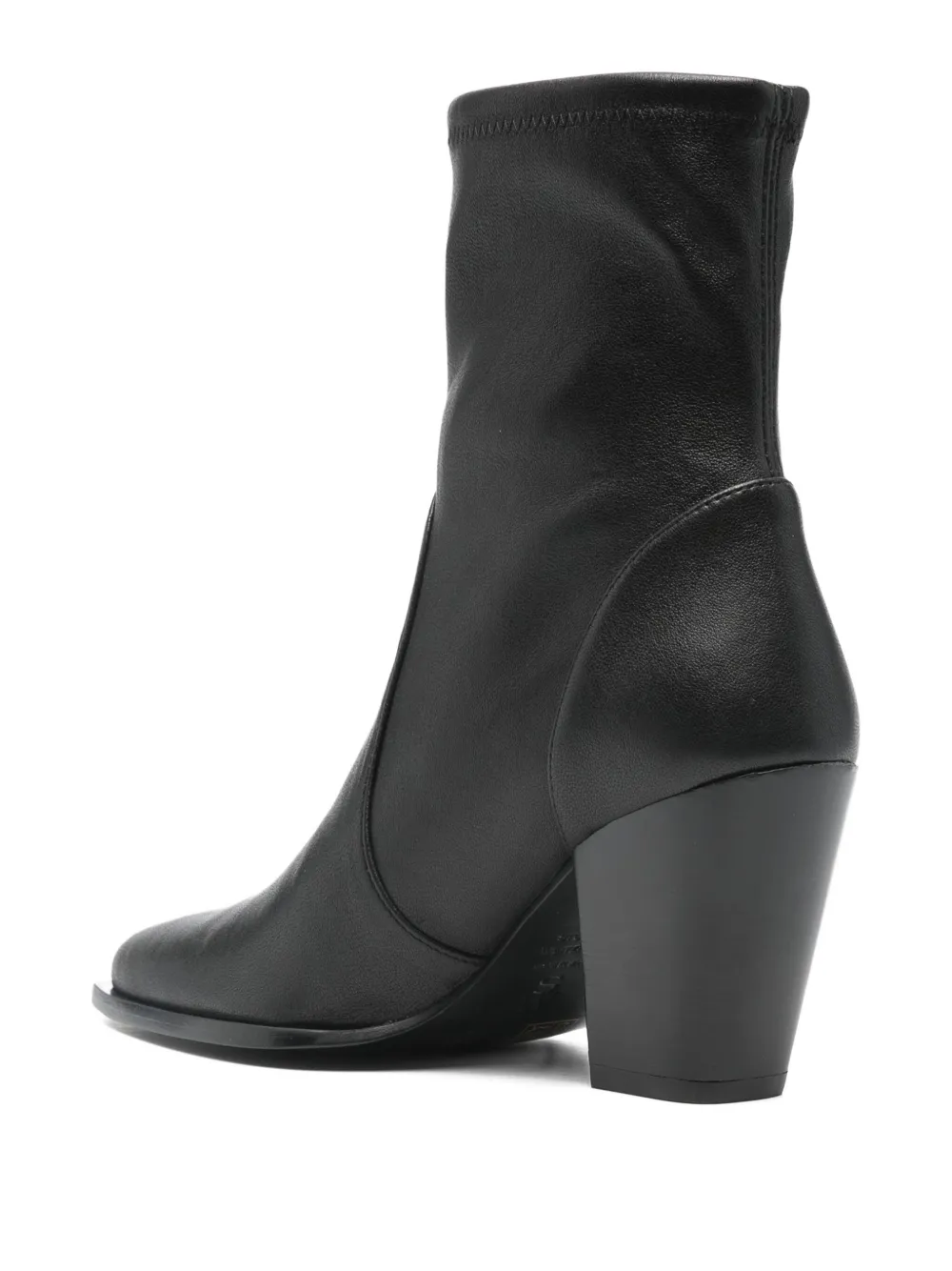 Stuart Weitzman 85mm Pointed Ankle Boots In Black
