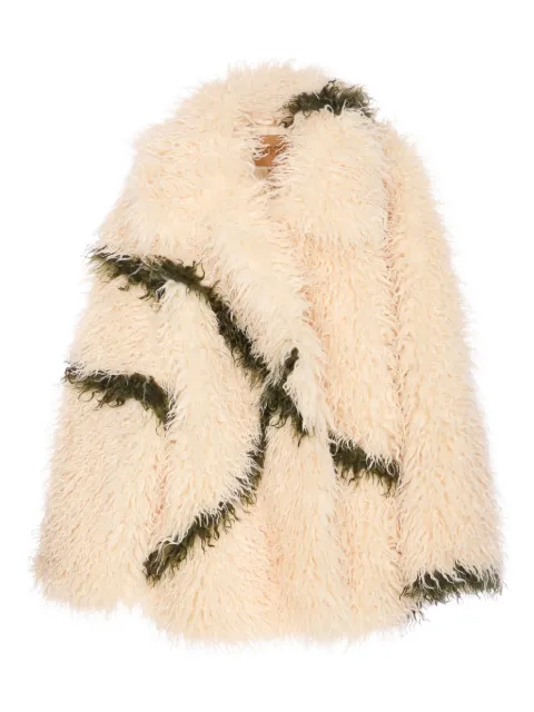 Jakke Cocoon faux-fur coat
