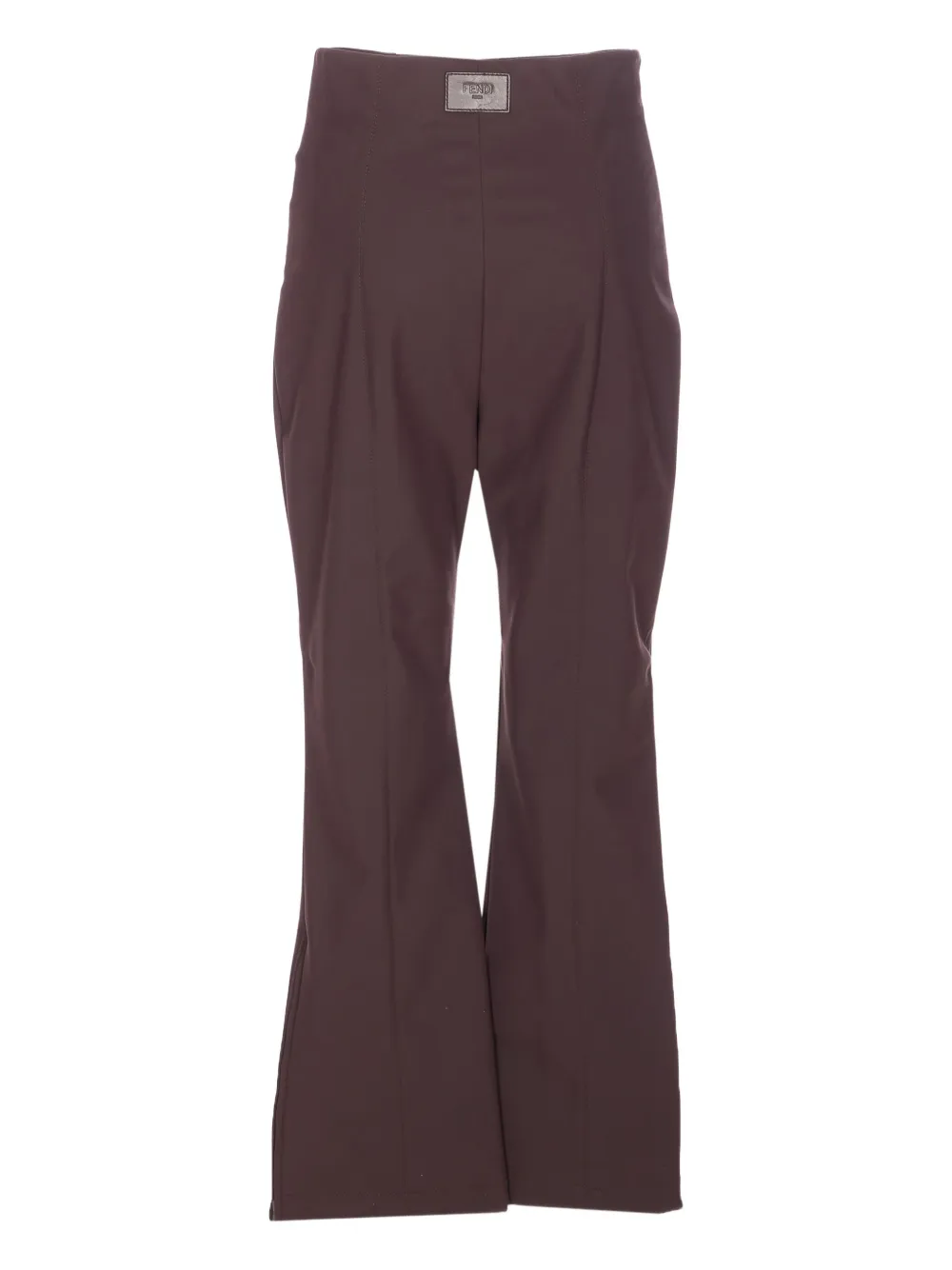 Fendi High-waisted Ski Trousers In Brown
