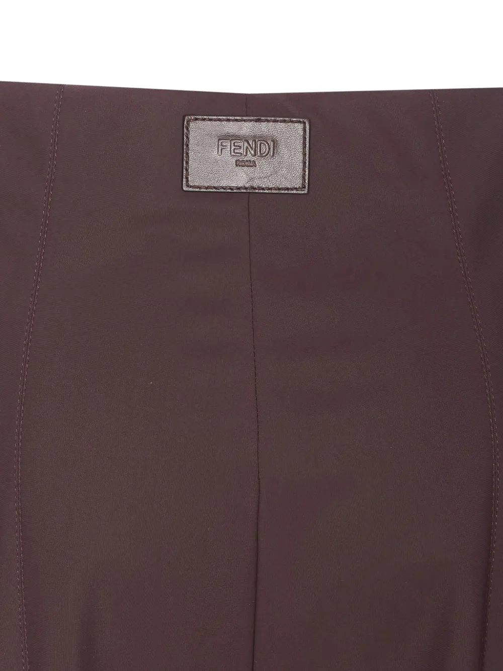 Fendi High-waisted Ski Trousers In Brown