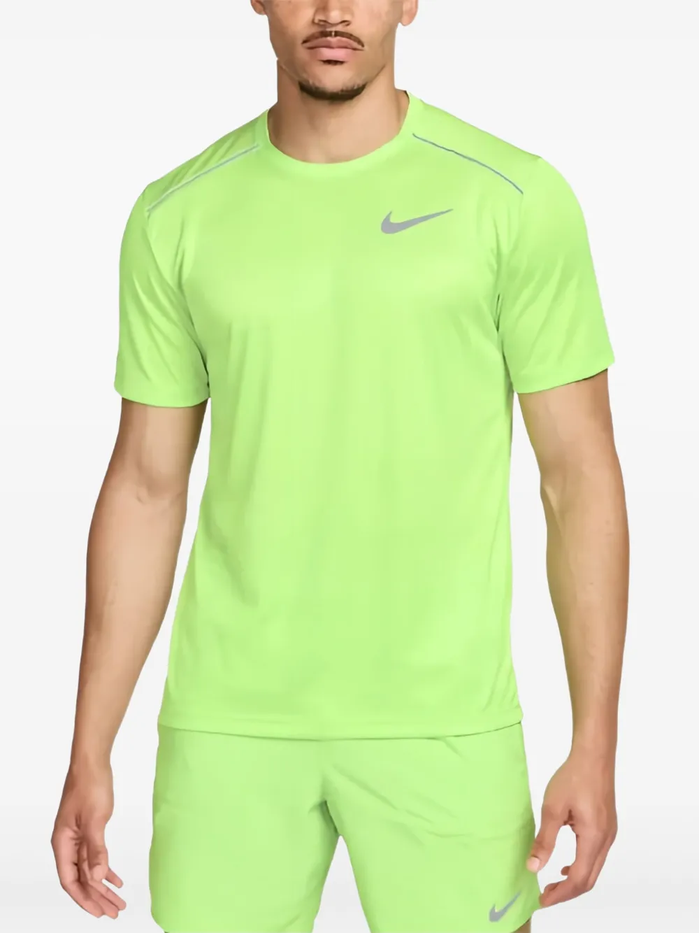 Nike Dri-fit Milet T-shirt met logoprint - Groen