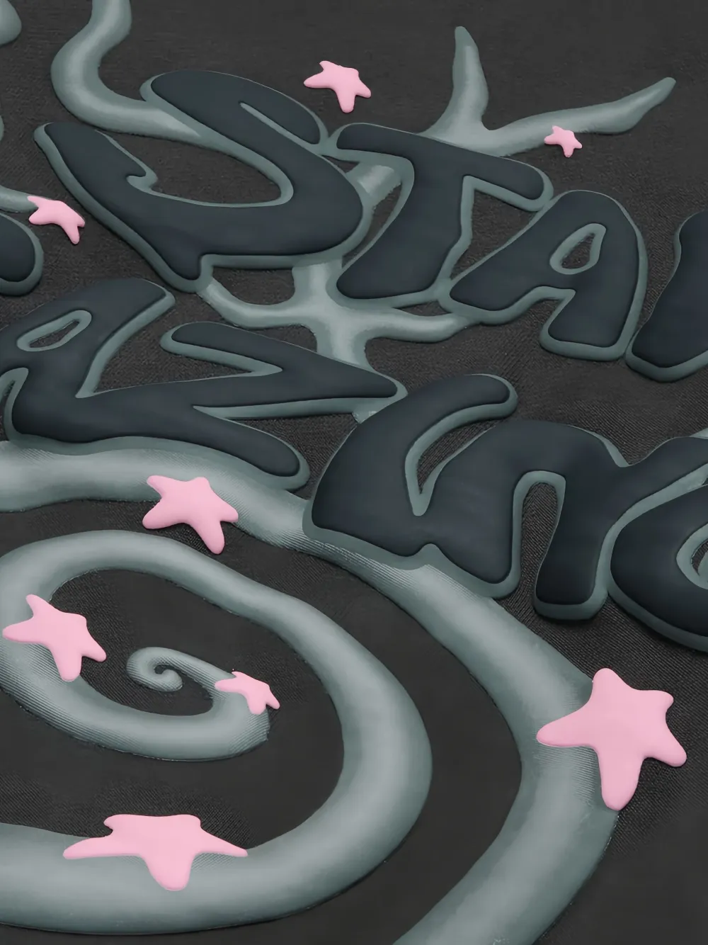 Broken Planet Stargazing-print Hoodie In Black
