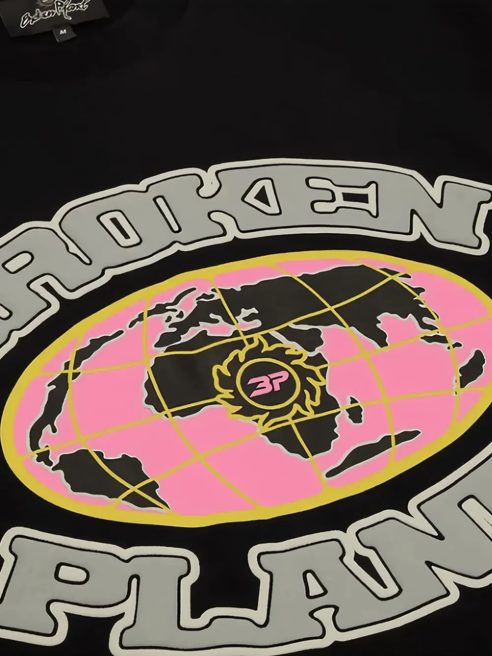 BROKEN PLANET T-shirt met logoprint Zwart
