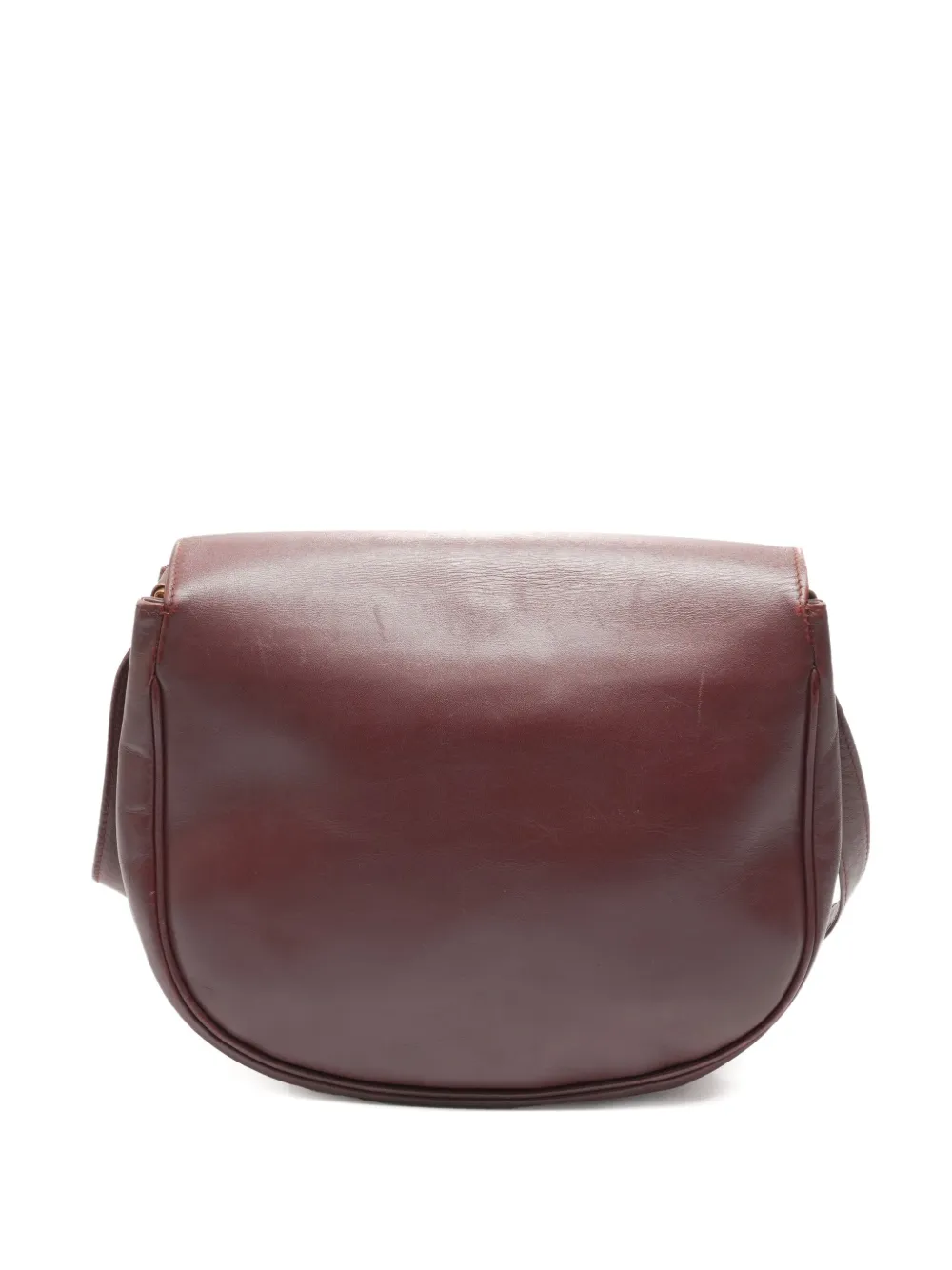 Pre-owned Cartier 1990s Must De Logo Shoulder Bag In Red