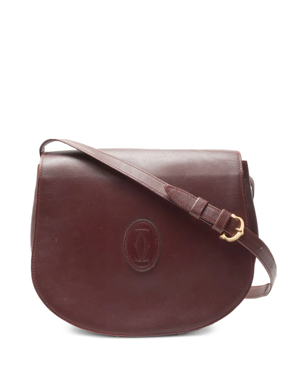 Cartier 1990s マスト ドゥ ロゴ ショルダーバッグ - レッド