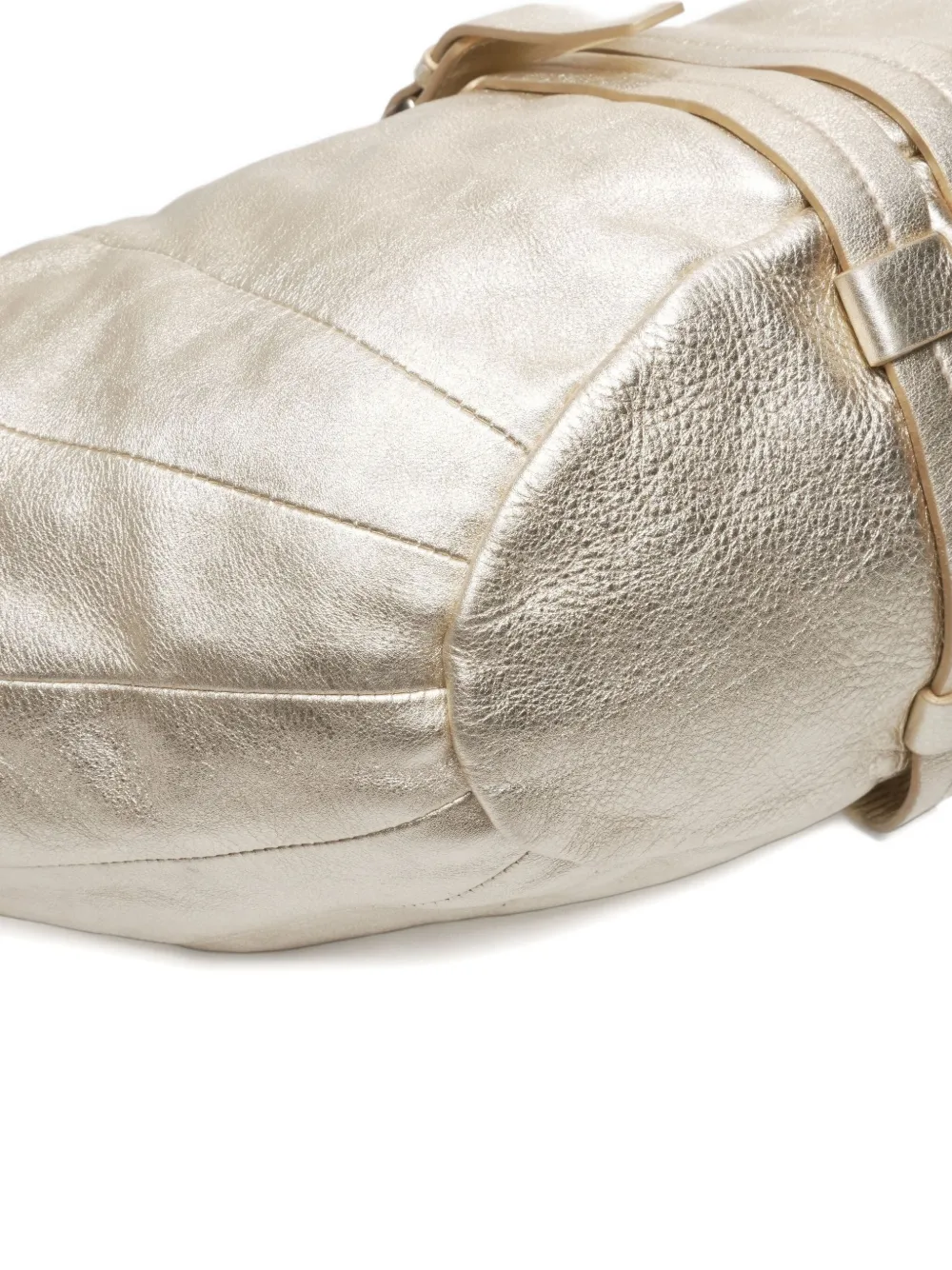 Pre-owned Ferragamo 2015-2020 Ganchini Chain Shoulder Bag In Gold