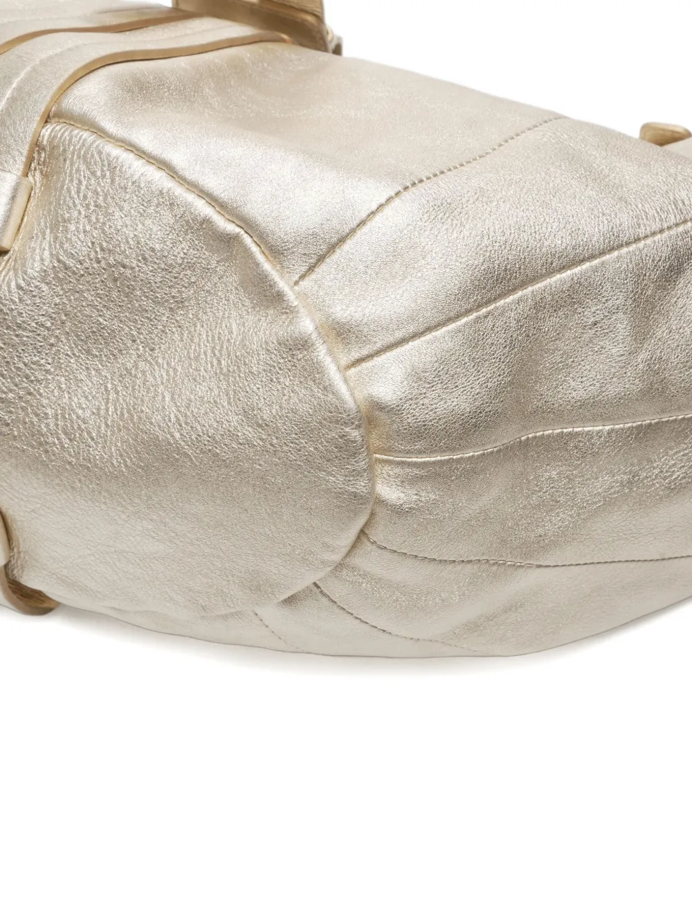 Pre-owned Ferragamo 2015-2020 Ganchini Chain Shoulder Bag In Gold