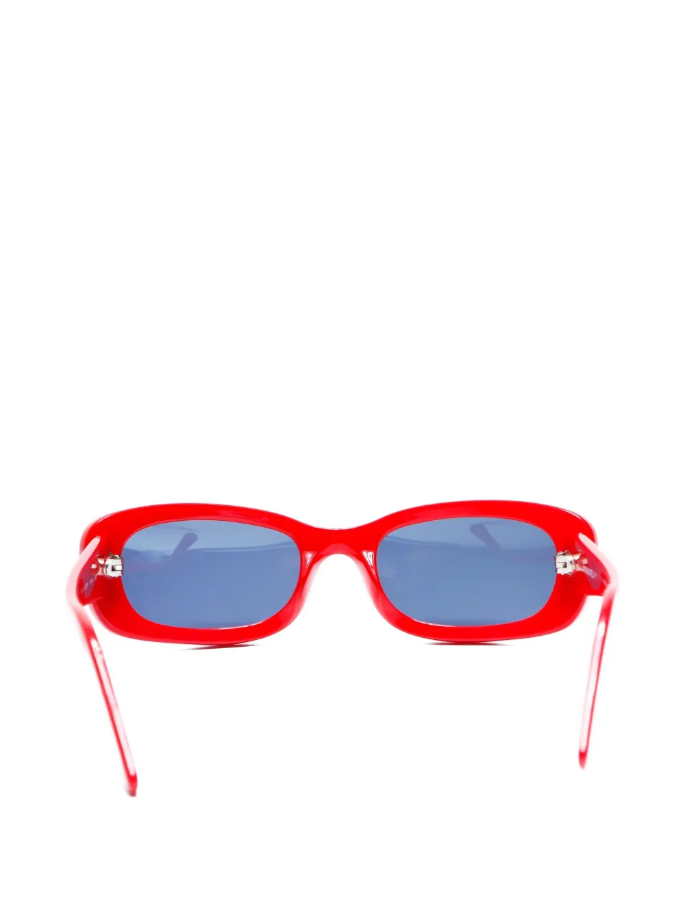 CHANEL Pre-Owned 2000s-2020s CC Mark rectangle sunglasses - Rosso