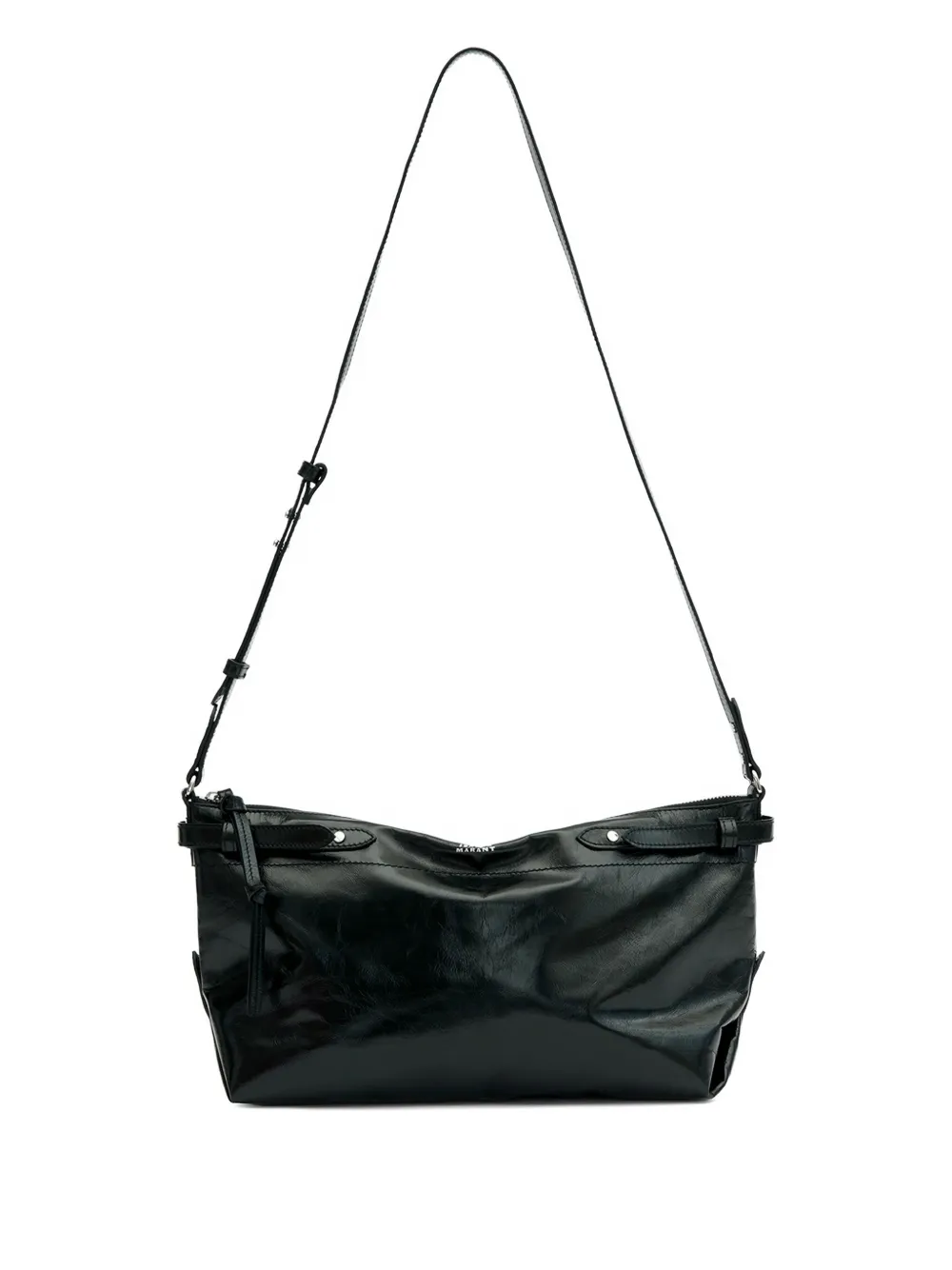 ISABEL MARANT Winna Day leren crossbodytas Zwart