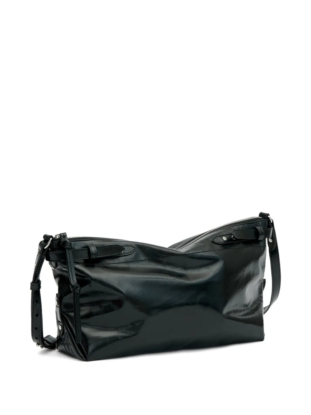 ISABEL MARANT Winna Day leren crossbodytas Zwart
