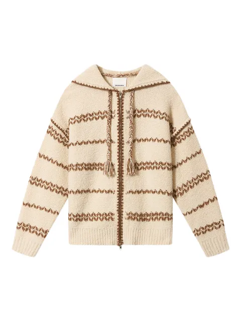 MARANT cardigan rayé ROLIAN à capuche