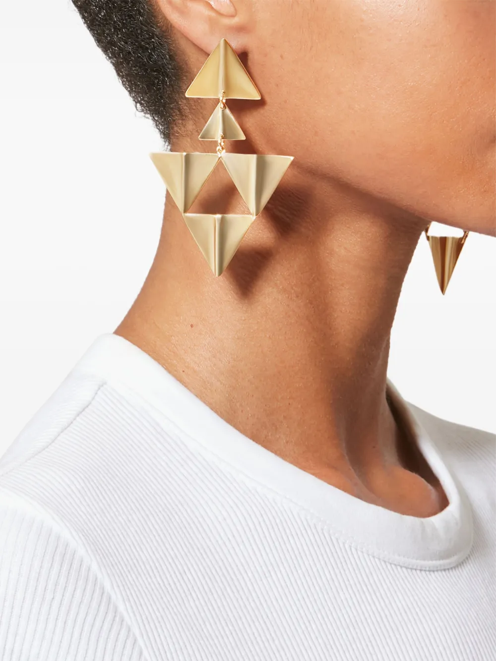 ISABEL MARANT Blair triangelvormige oorbellen - Goud