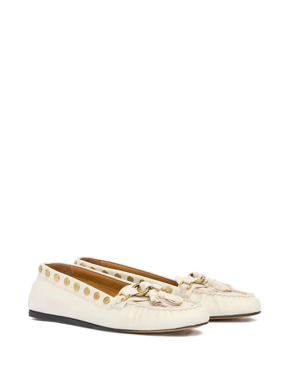 ISABEL MARANT Loafers met kwastje en studs - Beige